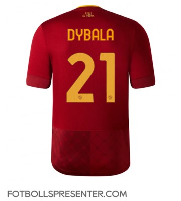 AS Roma Paulo Dybala #21 Hemma Matchtröja 2022-23 Kortärmad